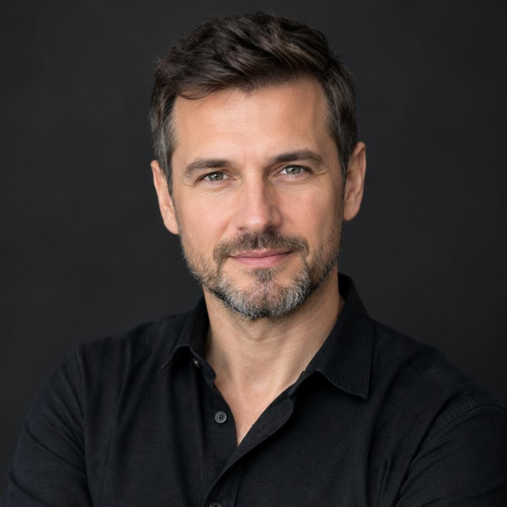 Portrait of a male voice and breathing coach